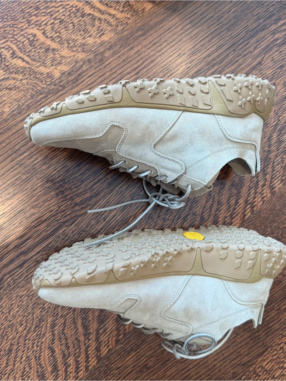 Men's Beige Suede Athletic Sneakers